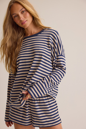 Reese Stripe Lounge Top - Altar'd State - 