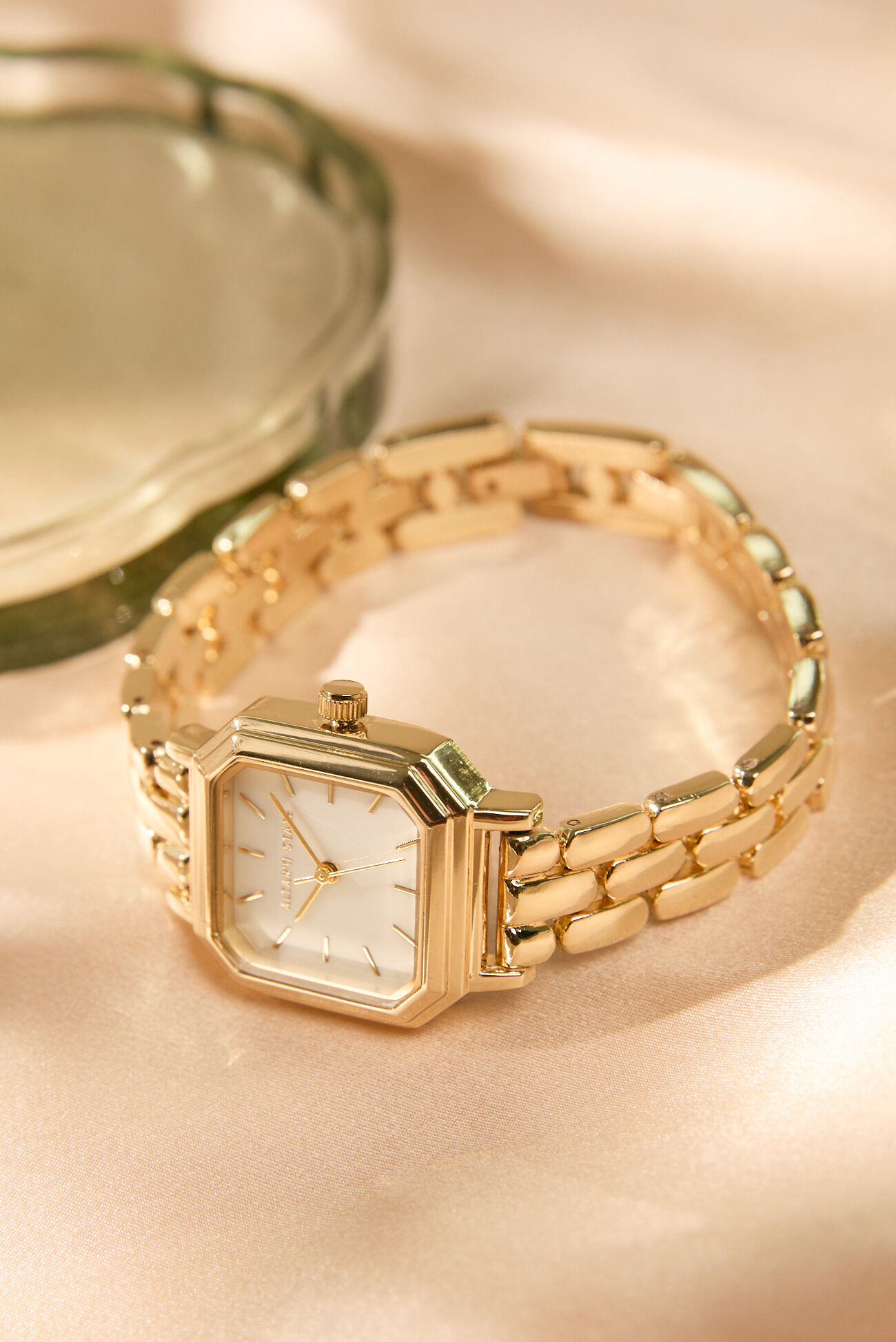 Angled Square Link Watch