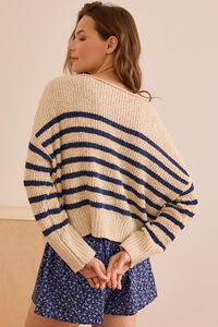 Easygoing Striped Pullover Detail 5 - Altar'd State