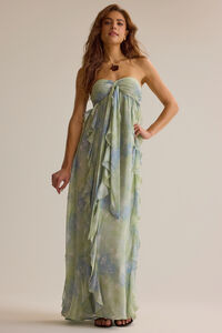 Harvey Ruffle Maxi Dress Detail 3 - Altar'd State