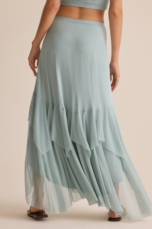 Carlin Ruffle Maxi Skirt - Altar'd State - 