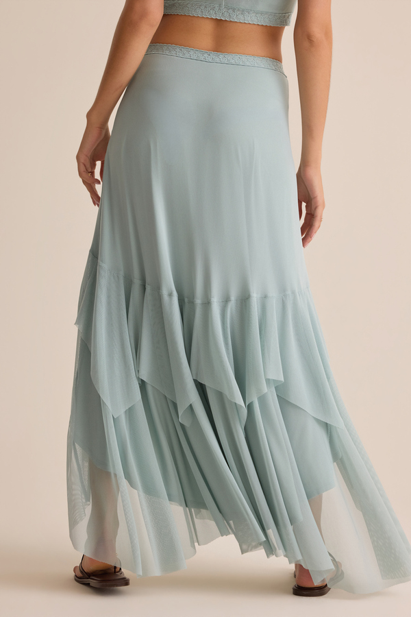 Carlin Ruffle Maxi Skirt Detail 6 - Altar'd State