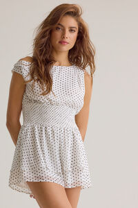 Romy Off Shoulder Romper - Altar'd State