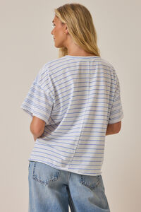 Foster Stripe Crew Tee Detail 5 - Altar'd State