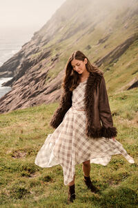 Marin Plaid Handkerchief Midi Skirt - Altar'd State