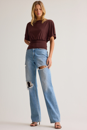 Mina Boatneck Fitted Top - Altar'd State - 