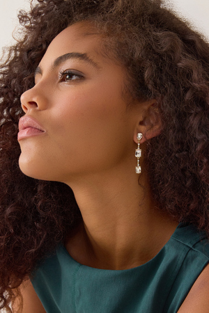 Mixed Cut Crystal Earrings - Altar'd State - 