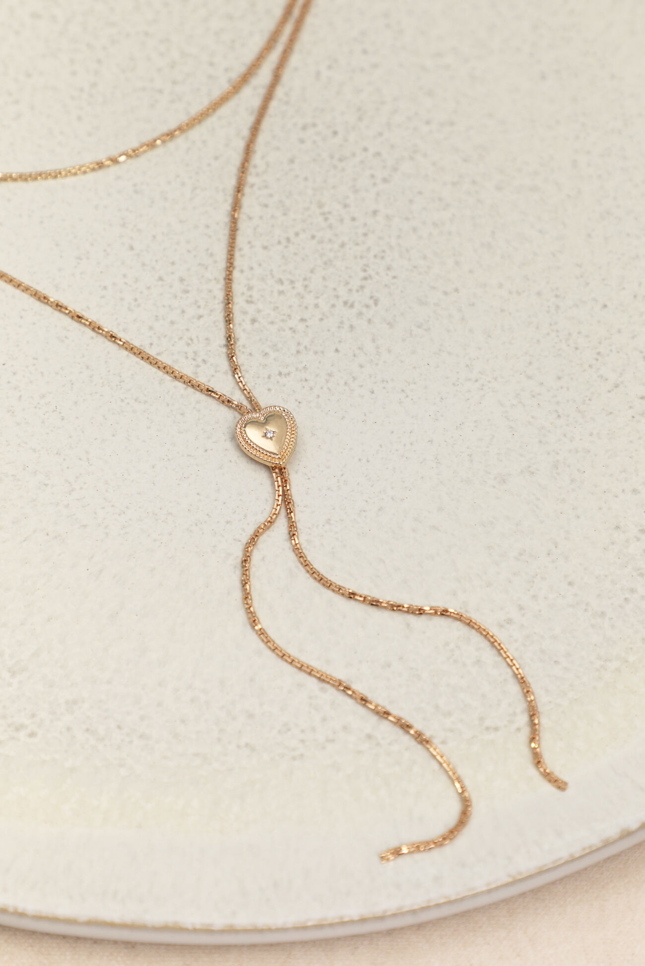 Heart of Gold Layered Y Necklace