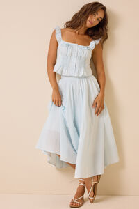 Matilda Stripe Midi Skirt - Altar'd State
