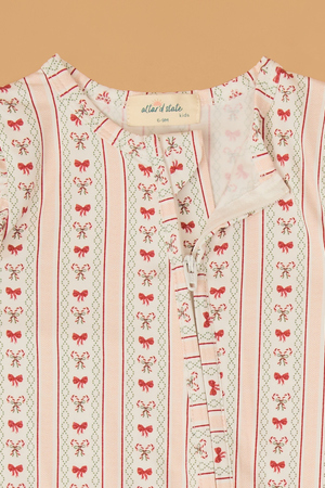 Candy Cane Cuteness Footie - Altar'd State