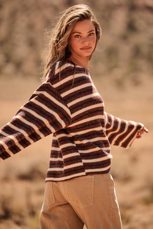 Emery Striped Sweater - Altar'd State - 