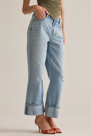 Augusta High Rise Roll Cuff Jeans - Altar'd State - 