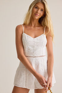 Lacey Eyelet Romper - Altar'd State