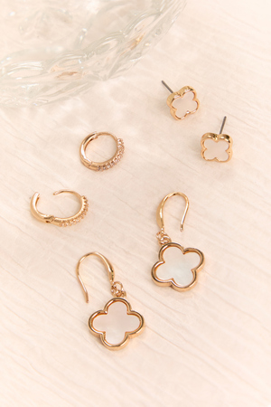 Pearl Clover Dangle Earrings - Altar'd State - 