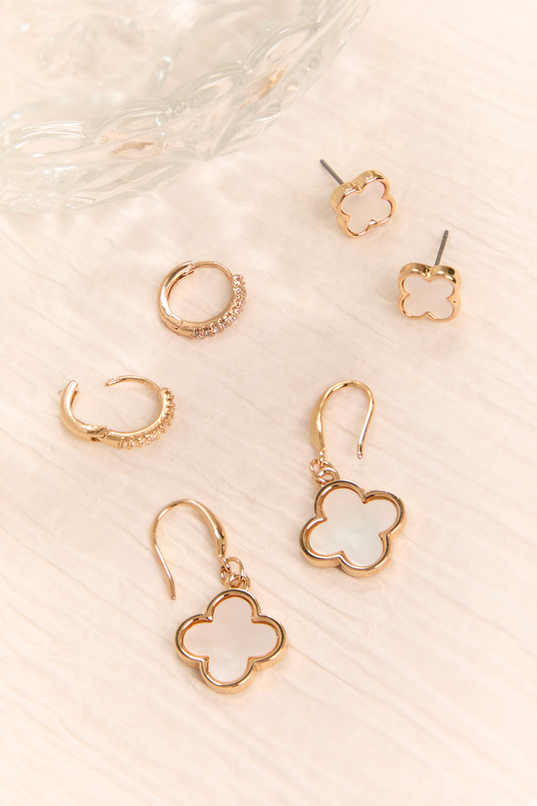 Pearl Clover Dangle Earrings - Altar'd State
