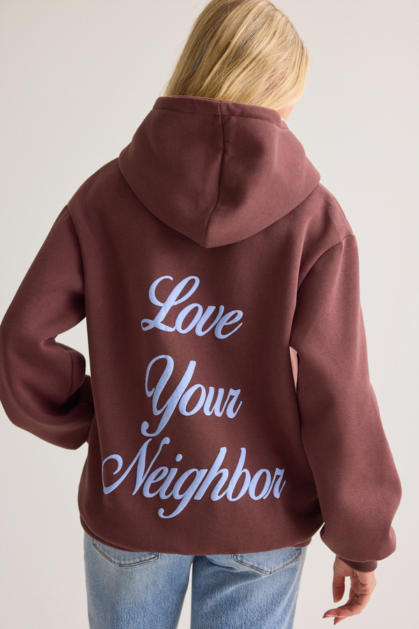 Love Your Neighbor Hoodie Detail 2 - Altar'd State