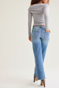 Maeve Mid Rise Dad Jean Detail 4 - Altar'd State