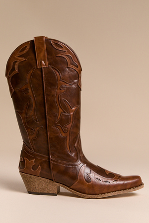 Wylie Dark Tan Western Boot - Altar'd State - 