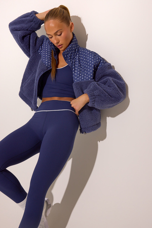Snowfall Patchwork Sherpa Jacket - Altar'd State - 