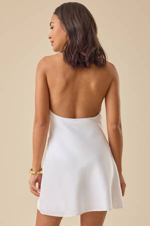 Sunny Satin Mini Dress - Altar'd State - 
