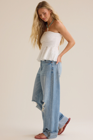 Charlotte Eyelet Strapless Top - Altar'd State