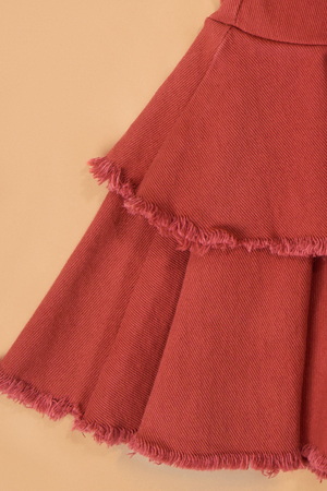 Morgan Tiered Ruffle Pants - Altar'd State - 