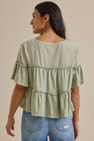 Calliope Tiered Babydoll Top - Altar'd State