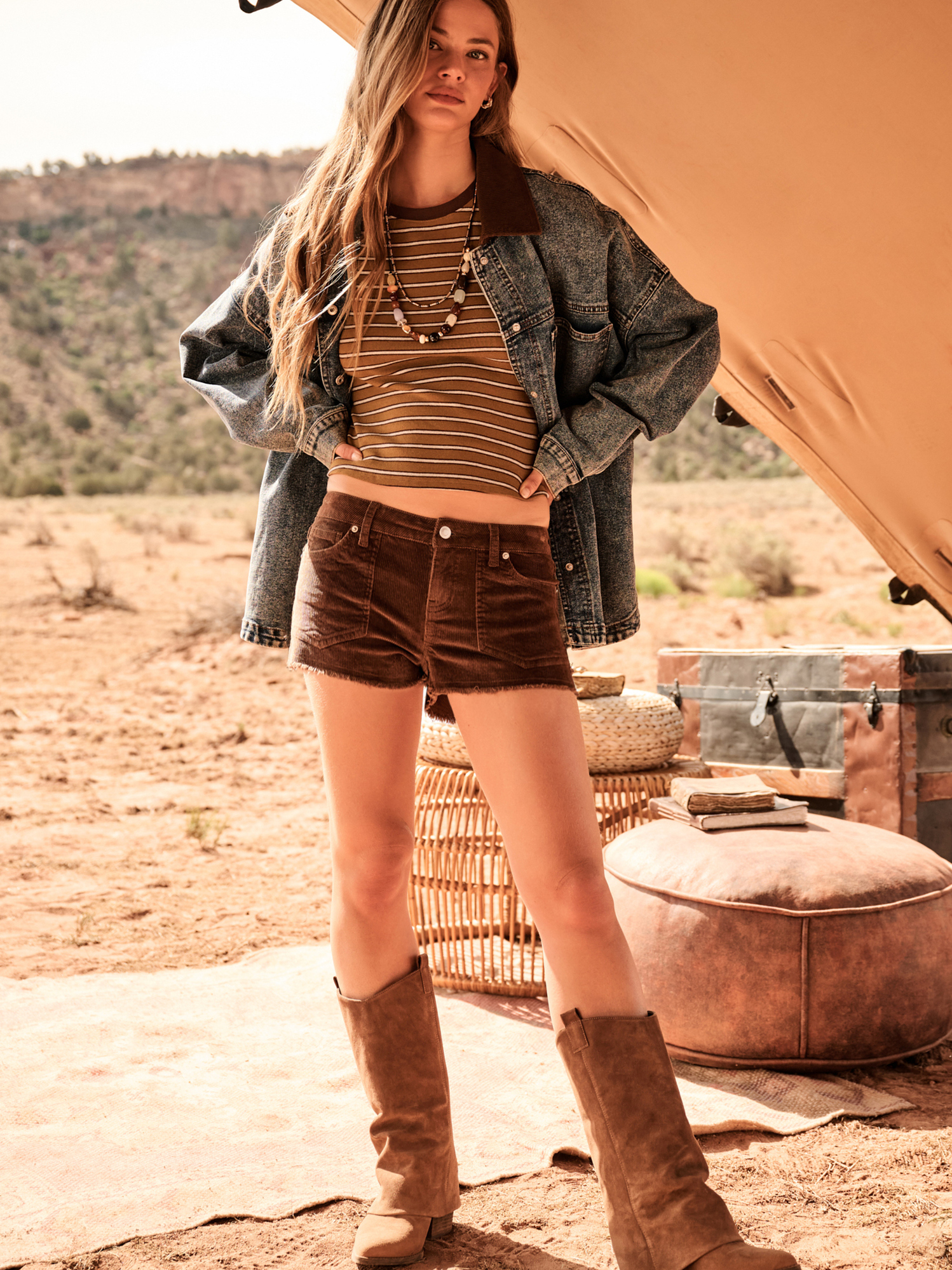 Laura Denim Barn Jacket | Altar'd State