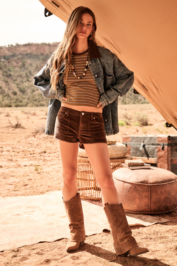 Laura Denim Barn Jacket Detail 2 - Altar'd State