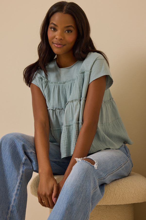 Nicole Ruffle Top - Altar'd State