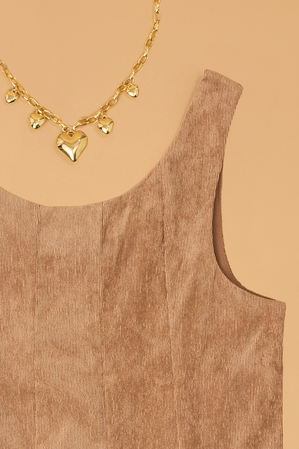 Ginny Corduroy Dress and Lace Top Set Detail 4 - Altar'd State