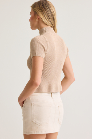 Noria Mock Neck Fitted Sweater - Altar'd State - 