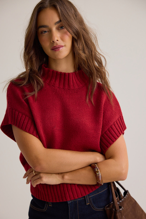 Thalia Mock Neck Sweater - Altar'd State