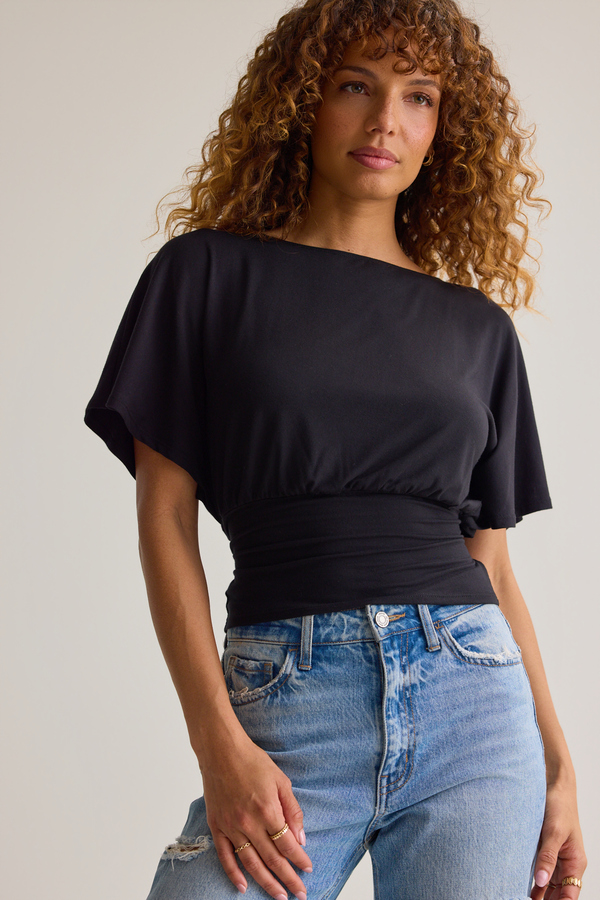 Mina Boatneck Fitted Top Detail 2 - Altar'd State