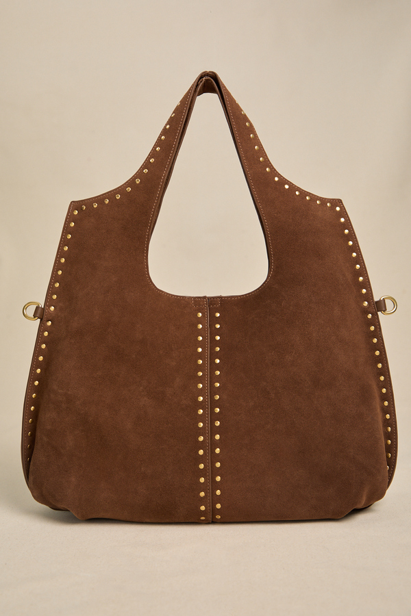Brown Studded Tote - Altar'd State