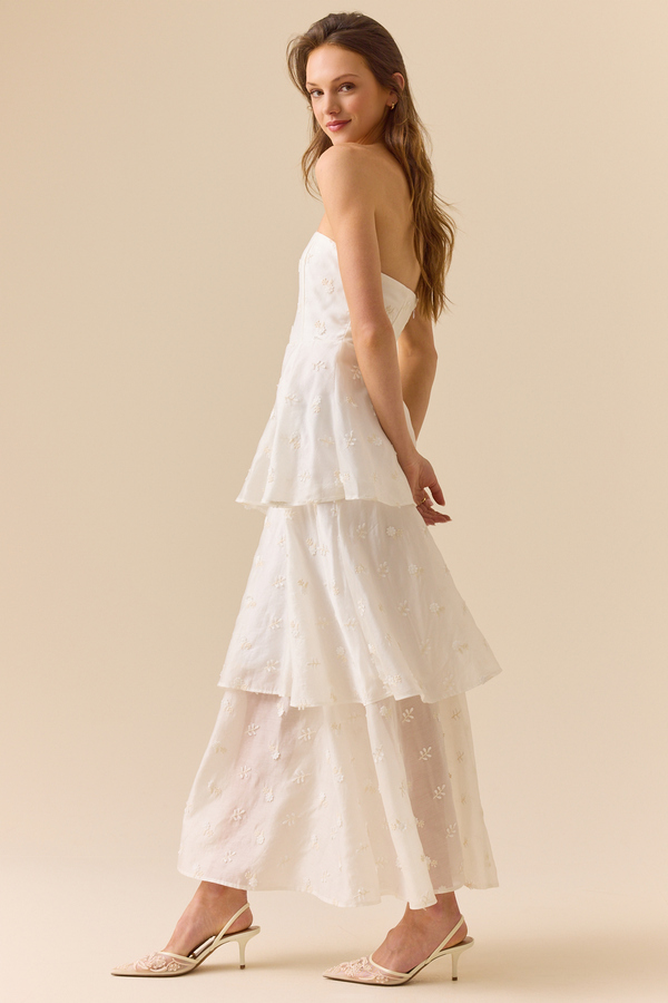 Celia Tiered Maxi Dress Detail 3 - Altar'd State