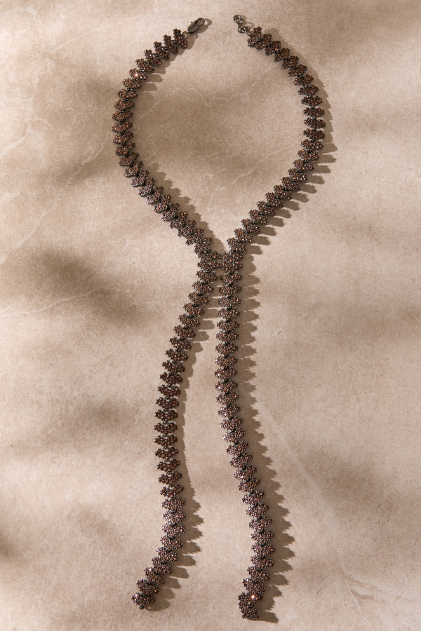 Adelaide Crystal Y Necklace Detail 2 - Altar'd State