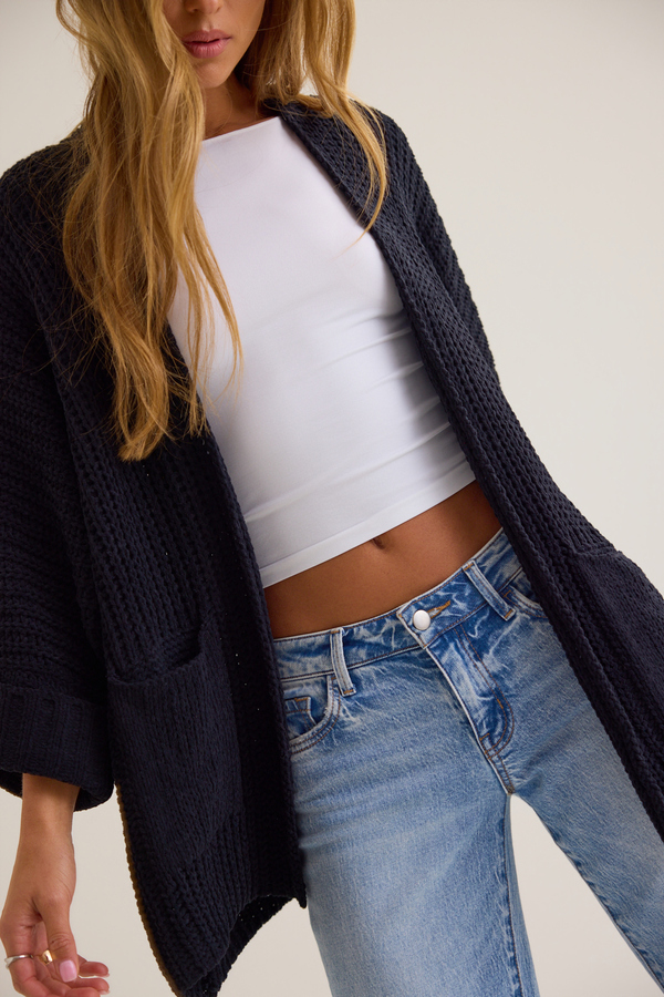 Olivia Chenille Open Front Cardigan Detail 2 - Altar'd State