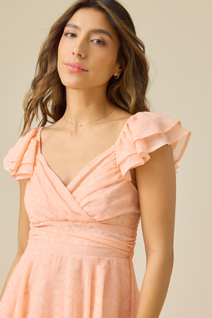 Lainey Double Layer Texture Romper - Altar'd State - 