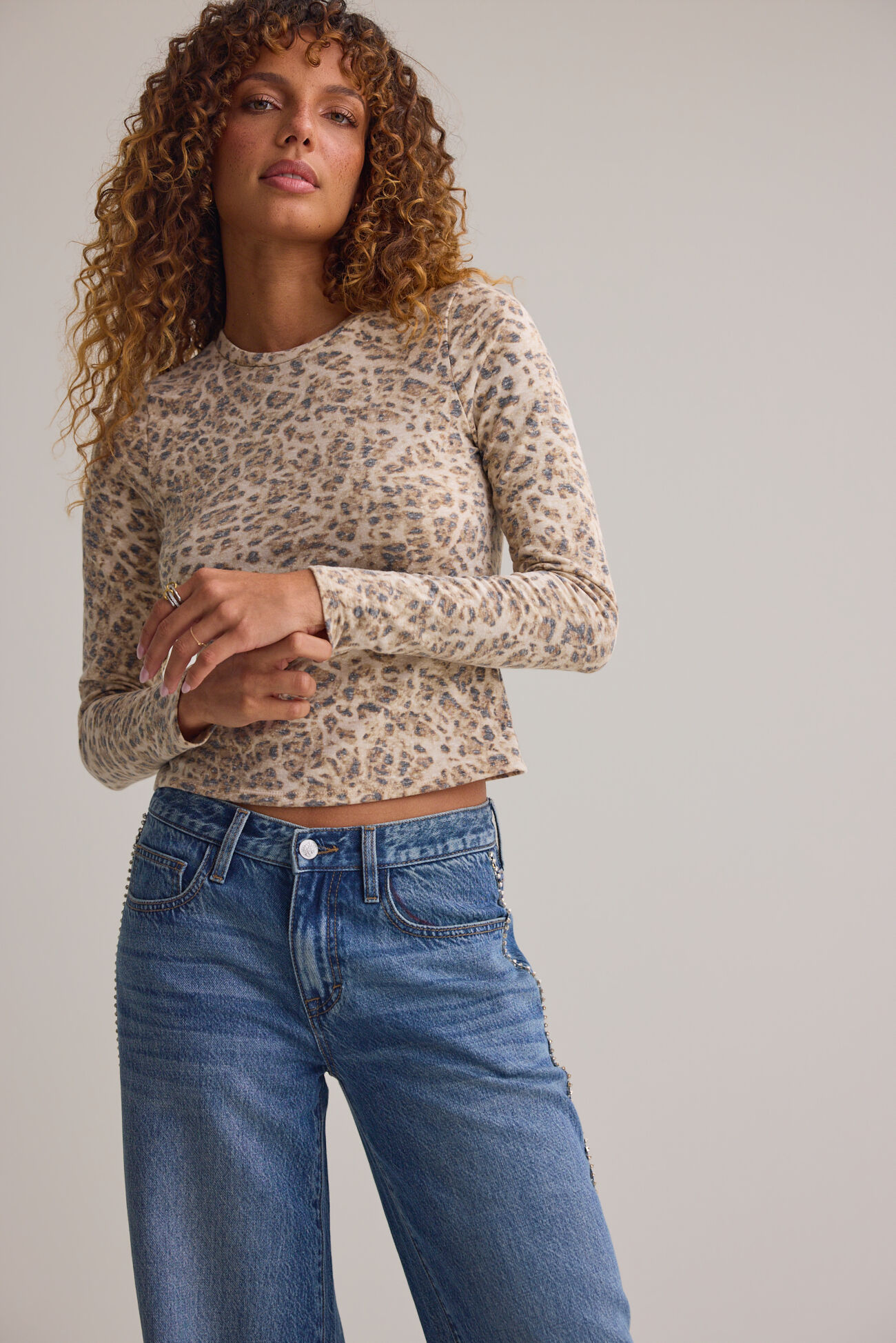Roxy Leopard Fitted Top