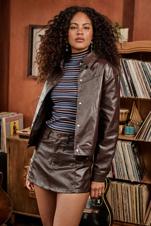 Robin Leather Skirt - Altar'd State - 