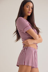 Alessia Button Stripe Shirt Detail 3 - Altar'd State