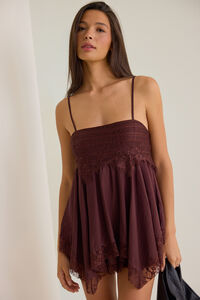 Eliana Double Layer Romper Detail 4 - Altar'd State