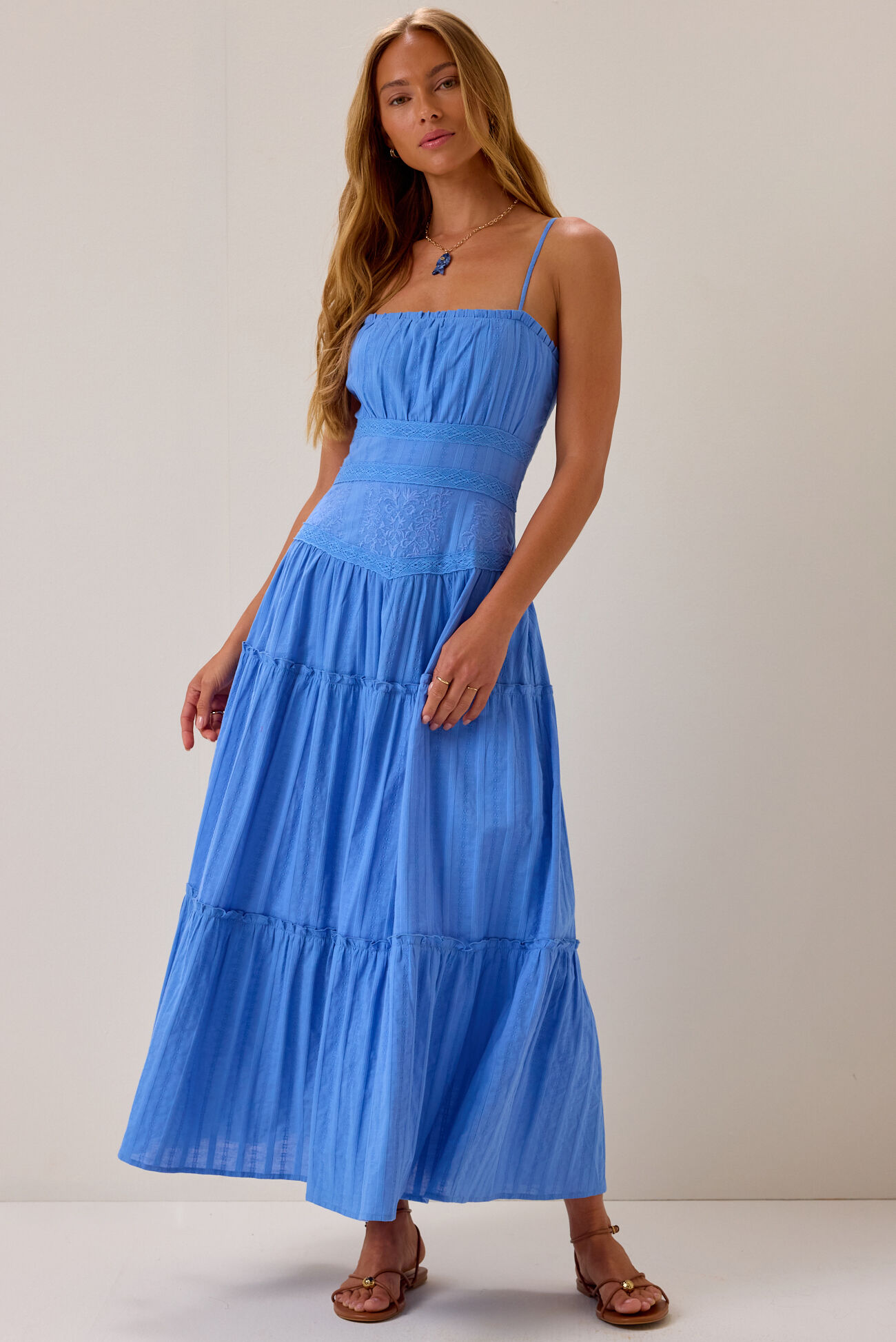 hollister blue maxi dress Hollister halterneck maxi dress with tiered hem detail in navy paisley print