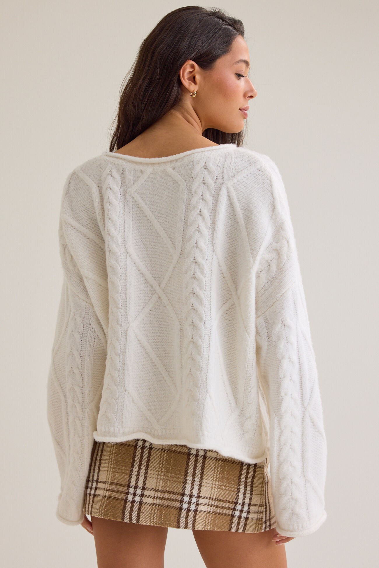 River Oversized Cable Knit Sweater