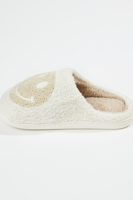 Smiley Face Cozy Slippers - Altar'd State