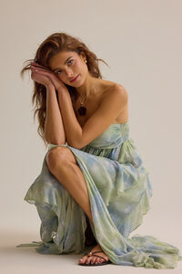 Harvey Ruffle Maxi Dress Detail 7 - Altar'd State