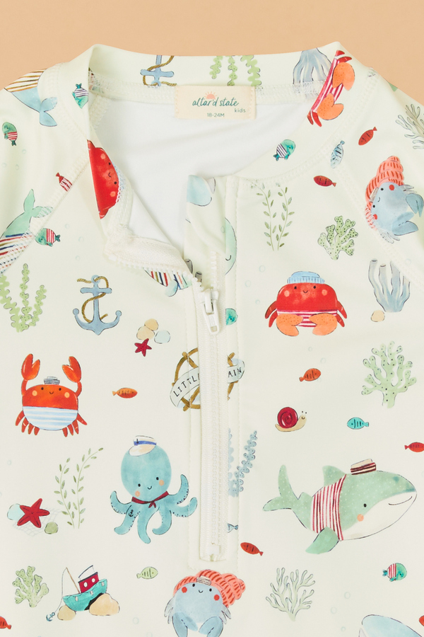 Sailor Sea Romper Swimsuit Detail 4 - Altar'd State