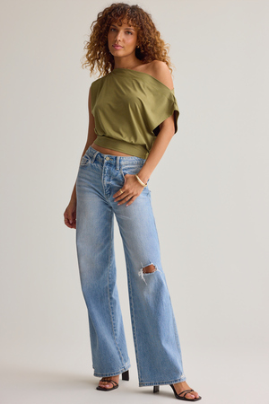 Senna Asymmetrical Neck Top - Altar'd State - 