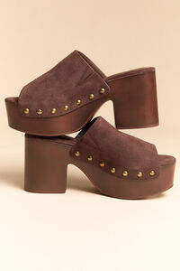 Hayden Suede Grommet Wood Heel - Altar'd State